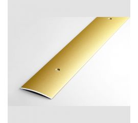 Порог прямой алюминиевый (44.5 мм; 0.9 м; декоративный; золото) Лука 00000001469 