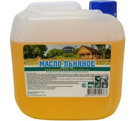 Льняное техническое рафинированное отбеленное масло БИАСК ГОСТ 5791-81 3 л 03.2.02.09.05.02.00 