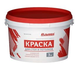 Краска Альмира для стен и потолков 3 кг 00-00000365 