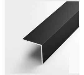 Декоративный угловой профиль ЛУКА алюминиевый 30х30 мм, 2.7 м, черный, 5 шт. уп. УТ000020841 