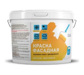 Фасадная акриловая краска OZON ВД-АК 109 экономичная, белая, 9 л, 13 кг ВД-АК-109-13 