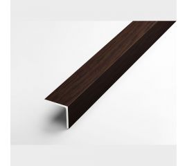 Декоративный угловой профиль ЛУКА алюминиевый, 20х20х1,5 мм, 2,7 м, 5 шт./уп. дуб венге УТ000020810 