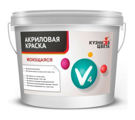 Моющаяся краска Кузница Цвета V-4 база С, 0.9 л УТ00005447 