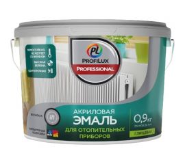Акриловая эмаль Profilux для отопительных приборов 0,9 кг МП00 000030 