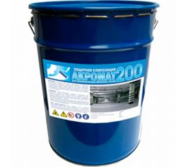 Краска для бетонных полов износостойкая Акромат 200 25 кг, серый 981 