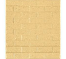 3D панель мягкая самоклеящаяся LAKO Классический кирпич (бежевый; 70х77 см) LKD-01-04-06 