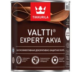 Лазурь TIKKURILA VALTTI EXPERT AKVA высокоэффективная защитная, полуматовая, бесцветный 2,7л 700009574 