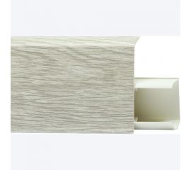 Плинтус ПВХ с съемной панелью TERA дуб Пацифик 72мм 2,2м Winart 06.30.706.002 