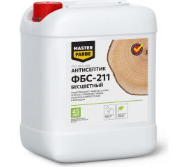 Экологичный антисептик для защиты древесины от синевы и плесени MASTER FARBE ФБС-211 (бесцветный; 10 кг) 4631159427347 