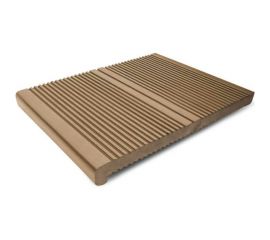 Ступень Groentec 320-30-4000 мм, полнотелая, брашированная, дуб SFОB 320-30-4000 