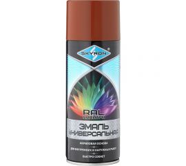Универсальная акриловая эмаль SKYRON светло-коричневая RAL8004 SR-18004 