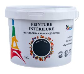 Интерьерная краска Paritet 2.5 л, атласный графит PDRMC-29 