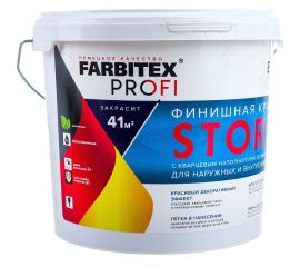 Финишная краска с кварцевым наполнителем FARBITEX Stor белый перламутр 4300007995 