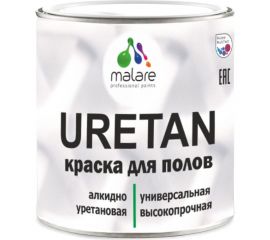 Краска MALARE URETAN для пола, полуматовая, черная, 2,4 кг 2015222564016 