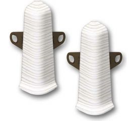 Наружный угол для плинтуса DECONIKA (70 мм; 255 Ясень бьянко; 2 шт.) Д-П70-Нк-Ф2 255 ЯСН БНК 