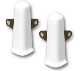 Наружный угол для плинтуса DECONIKA (70 мм; 001 Белый; 2 шт.) Д-П70-Нк-Ф2 001 БЕЛ 