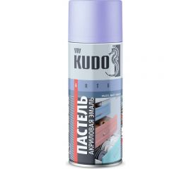 Аэрозольная краска в баллончике KUDO быстросохнущая акриловая универсальная пастельная сиреневая KU-A106 