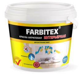 Акриловая интерьерная краска Farbitex 25 кг 4300001553 