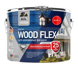 ВД краска Dufa Premium WOODFLEX высокоэластичная для деревянных фасадов база 3 8,1 л МП00-007344 