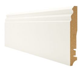 Плинтус Белый МДФ (2400х16х100 мм) Hannahholz 61.03.81303.01 