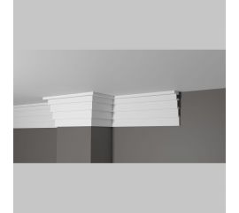 Карниз потолочный ударопрочный влагостойкий под покраску 120Х43Х2000 мм Decor-Dizayn DD514 