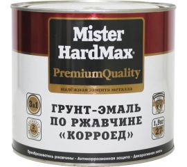 Грунт-эмаль по ржавчине HardMax Корроед белая, банка 1.9 кг, 1 шт. 4690417070985 