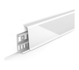 Напольный плинтус DECONIKA (70 мм; 2,2 м; 001-G белый глянец; 1 шт.) Д-П70 001-G БЕЛ Г 