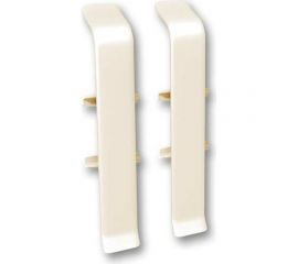 Соединитель для плинтуса DECONIKA (70 мм, 034 Светлая слоновая кость, 2 шт.) Д-П70-С-Ф2 034 СВТ СЛК 