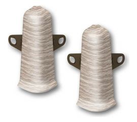 Наружный угол для плинтуса DECONIKA (85 мм; 229 Дуб латте; 2 шт.) Д-П85-Нк-Ф2 229 ДУБ ЛАТ 