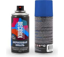 Аэрозольная акриловая эмаль Decorix (универсальная; синий; 210 мл) 0110-09 DX 