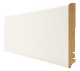 Плинтус Белый МДФ (2400х16х100 мм) Hannahholz 61.04.100402.01 