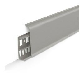 Напольный плинтус DECONIKA (85 мм; 2,2 м; 036 платиново-серый; 1 шт.) Д-П85 036 ПЛТ СЕР 