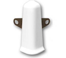 Наружный угол для плинтуса DECONIKA (55 мм; 001-G белый глянец; 2 шт.) Д-П55-Нк-Ф2 001-0 БЕЛ-Г 