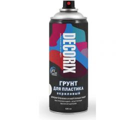 Аэрозольный грунт для пластика Decorix (матовый; белый; 520 мл) 0141-24 DX 