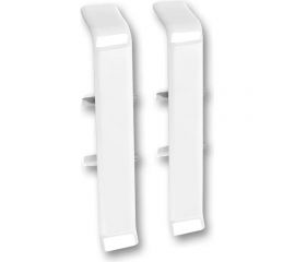 Соединитель для плинтуса DECONIKA (85 мм; 001-G Белый глянец; 2 шт.) Д-П85-С-Ф2 001-G БЕЛ Г 