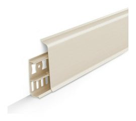 Напольный плинтус DECONIKA (85 мм; 2,2 м; 034 светлая слоновая кость; 1 шт.) Д-П85 034 СВТ СЛК 