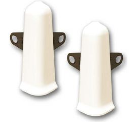 Наружный угол для плинтуса DECONIKA (85 мм; 034 Светлая слоновая кость; 2 шт.) Д-П85-Нк-Ф2 034 СВТ СЛК 