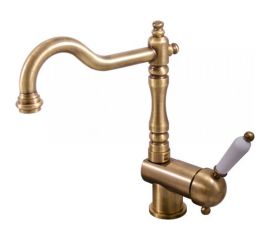 RavSlezak Смеситель ЛАБЭ для раковины/умывальника, бронзовый L508.5/8SM 