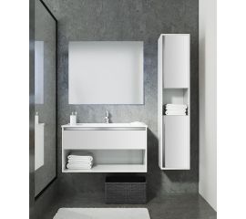 SANVIT Тумба подв КОНТУР - 80 бел гл kkont080w 