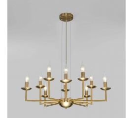 Eurosvet 60150 10 подвесной светильник латунь a058516 