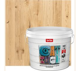 Водостойкое декоративное покрытие по дереву BRITE FLEXX интерьерное бесцветное, ведро 9 кг О04810 