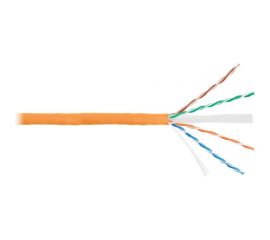 NIKOLAN Кабель U/UTP 4 пары, одножильный, оранжевый, 305м NKL 4140C-OR 