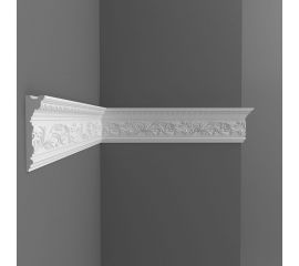 Потолочный карниз Decomaster с рисунком, подходит к натяжному потолку, 90х20х2000 мм D226B 