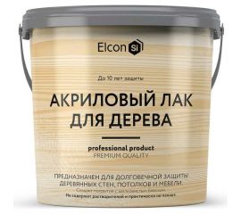 Акриловый лак Elcon для дерева, кирпича, бетона, срок защиты - до 10 лет, 0.9 л 00-00462956 
