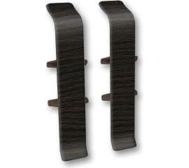 Соединитель для плинтуса DECONIKA (70 мм, 303 Венге темный, 2 шт.) Д-П70-С-Ф2 303 ВНГ ТЕМ 