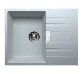 Tolero Кухонная мойка кварцевая, цвет серый металлик TL-650 №001 