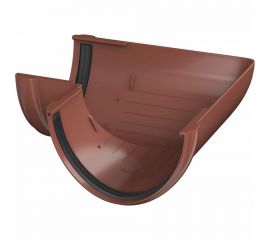 Угол желоба Технониколь (ПВХ; 90 градусов; красный; 1 шт) TN425859 