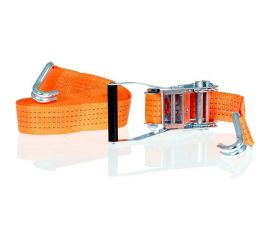 Ремень для крепления грузов с храповым механизмом Alca 8 м, 4 т, 50 мм, оранжевый 406400 