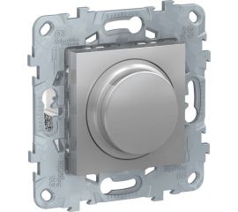 Schneider Electric UNICA NEW LED СВЕТОРЕГУЛЯТОР повор-наж, универсальный 5-200Вт, алюминий NU551430 