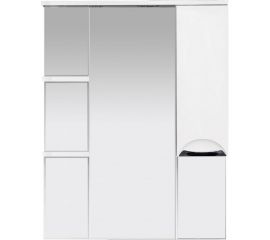 Misty Жасмин - 75 Зеркало - шкаф прав. свет белая эмаль П-Жас02075-011СвП 